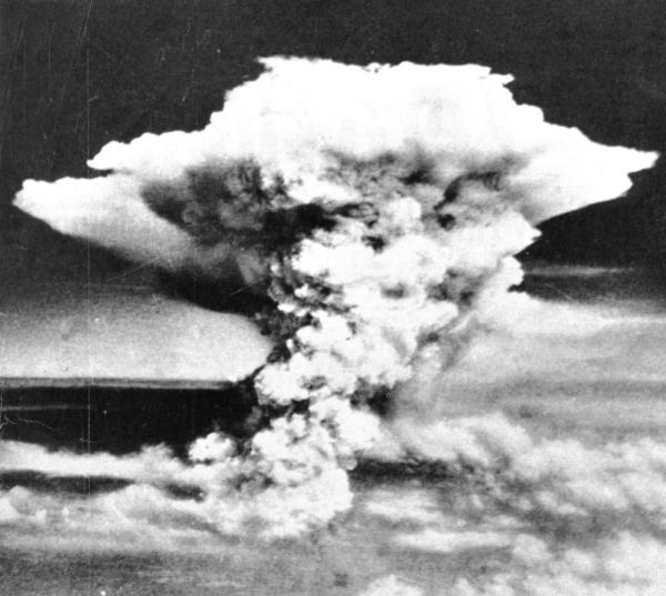 Mushroom cloud from an atomic bomb